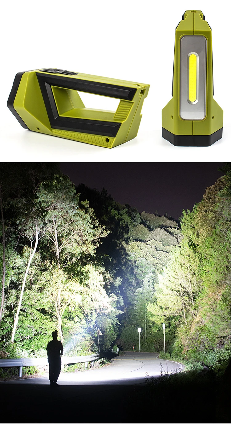 2022 New Design HandHeld Rechargeable LED COB Search Light Outdoor Portable Hunting Spotlight Flashlight Emergency Light manufacture