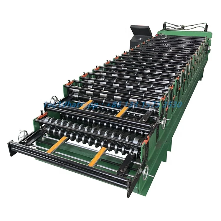 Trapezoidal Roofing Corrugated Sheet Double Layer Roll Forming Machine