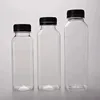 Clear/Transparent Square bottles with cap