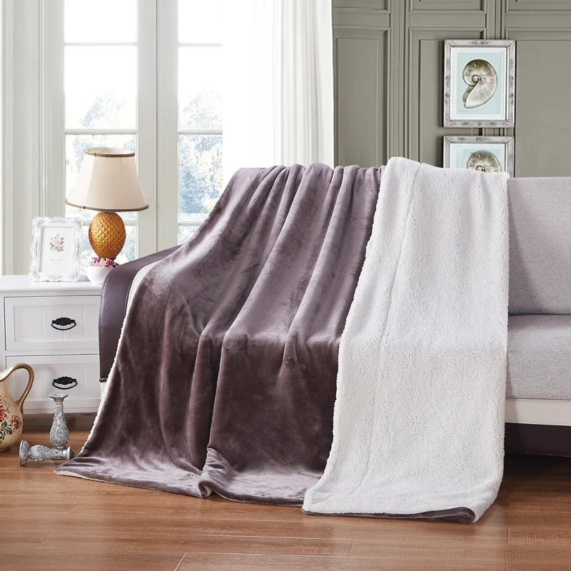 Luxury Pure Merino Polyester Cashmere Wool Chunky Knit Blanket for Sale