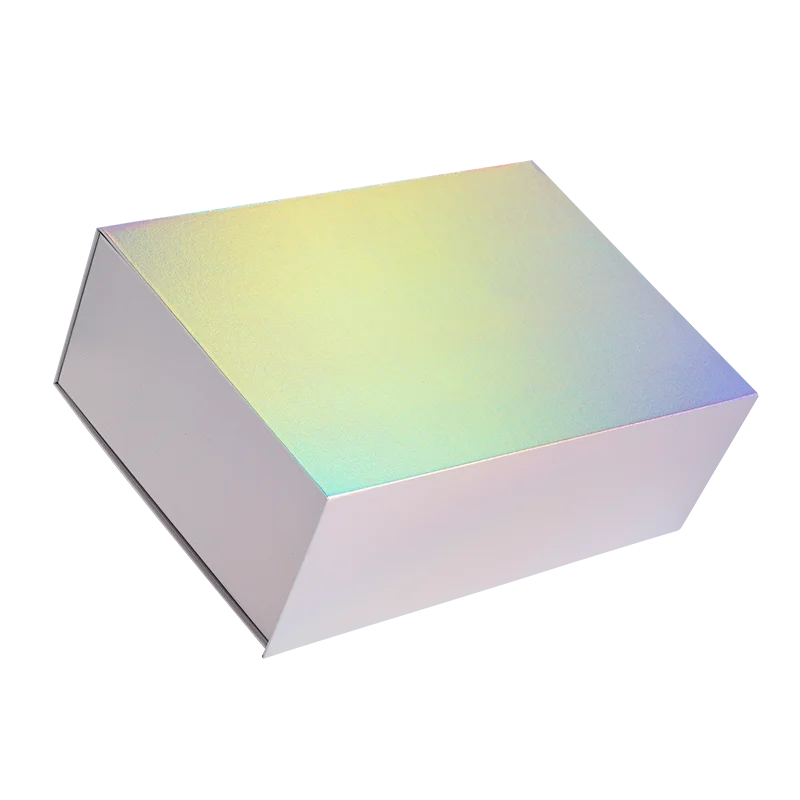 Recycled Luxury Holographic Paper Custom Printed Gift Packaging Boxes