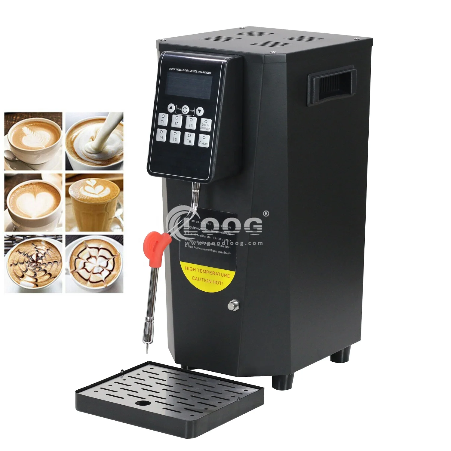Commercial Electric Coffee Milk Steamer Machine Best Automatic Milk Foaming  Machine Stainless Steel Bubble Frother for Household