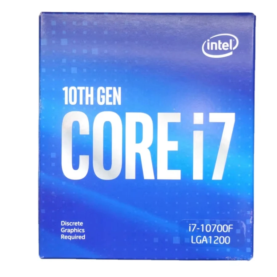 Intel Core I7-10700F CPU Boxed Desktop Processor 8 Cores up to 4.8GHz Without Processor Graphics LGA1200  400 Series Chipset 65W