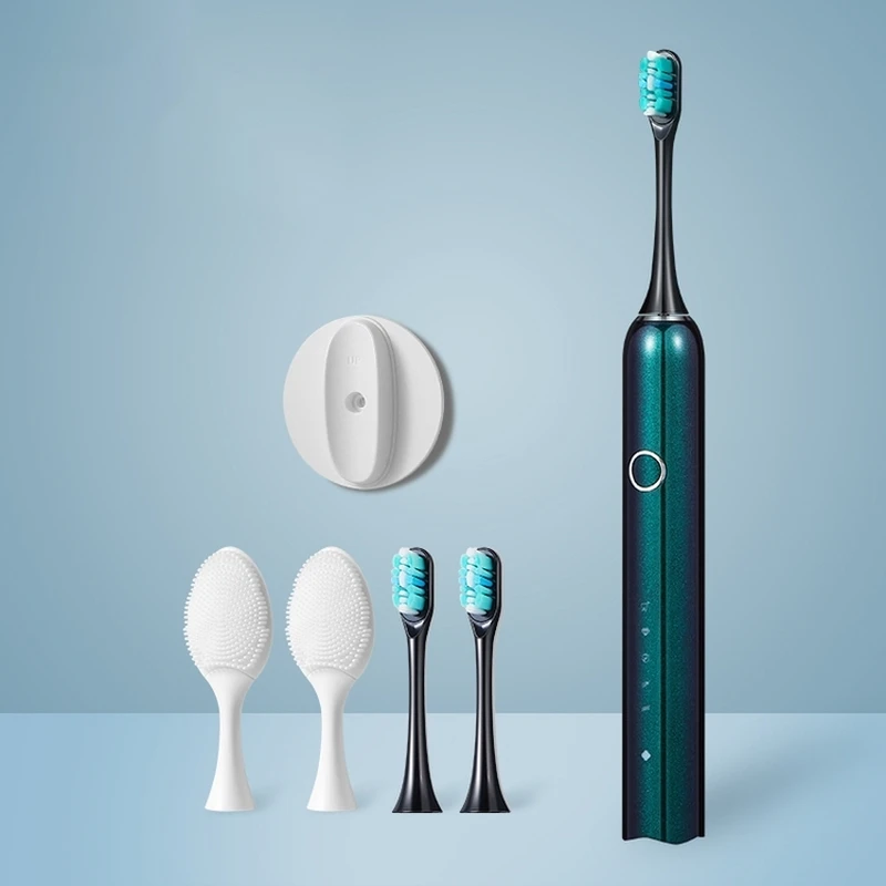 Горячая Распродажа 2021, электрическая зубная щетка для взрослых и детей, многоразовая перезаряжаемая Водонепроницаемая звуковая электрическая зубная щетка IPX7