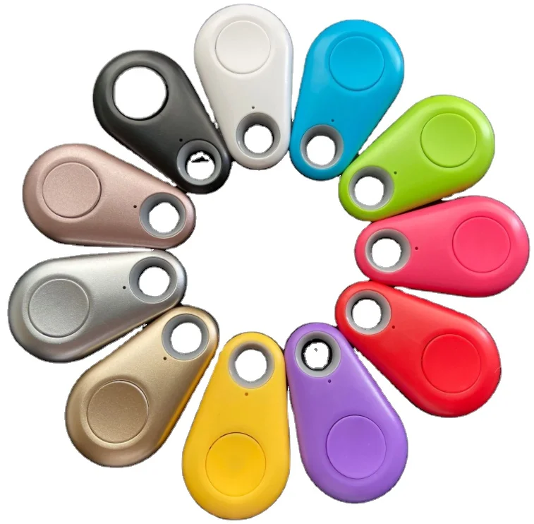 Mini Pet Bluetooth Tracking Device Key Finder Locator Round Hidden Small Portable Tracking Intelligent Tracker
