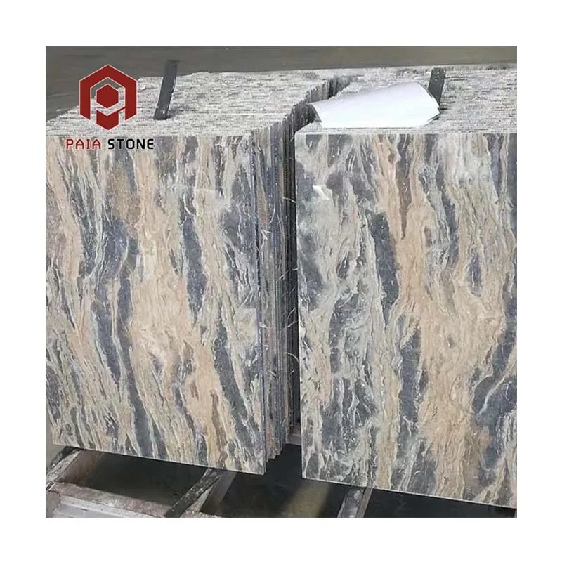 アポロベージュ大理石床タイル：モダンホームのインテリア床デザイン