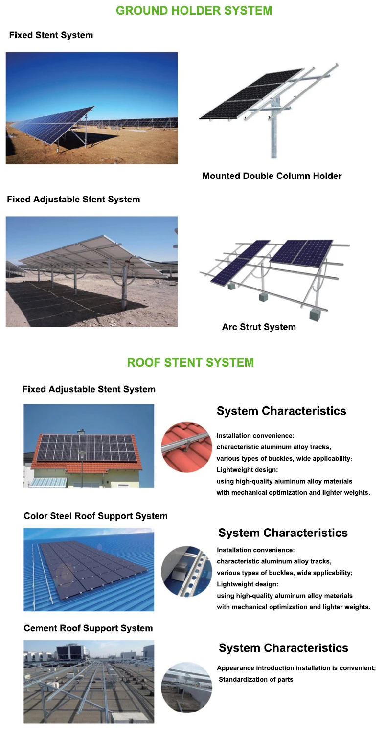 Adjustable Flat Ground Solar Panel Mounting Bracket System Solar Farm ...