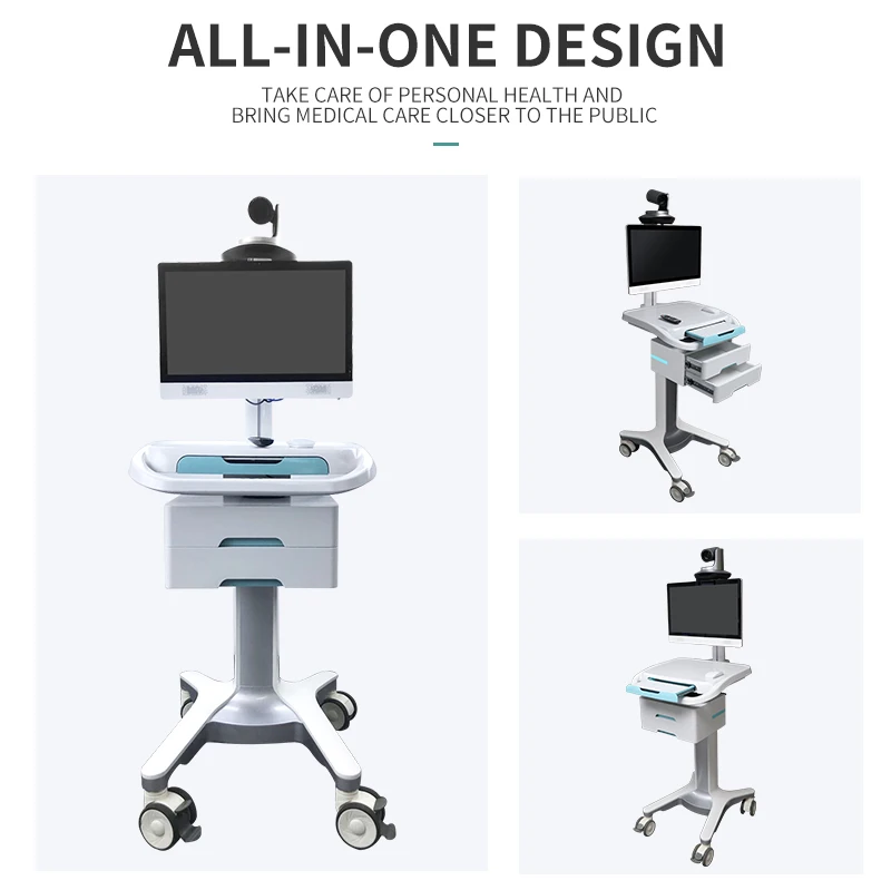 product new mobile clinical examination instrument laptop hospital trolley medical computer cart-66