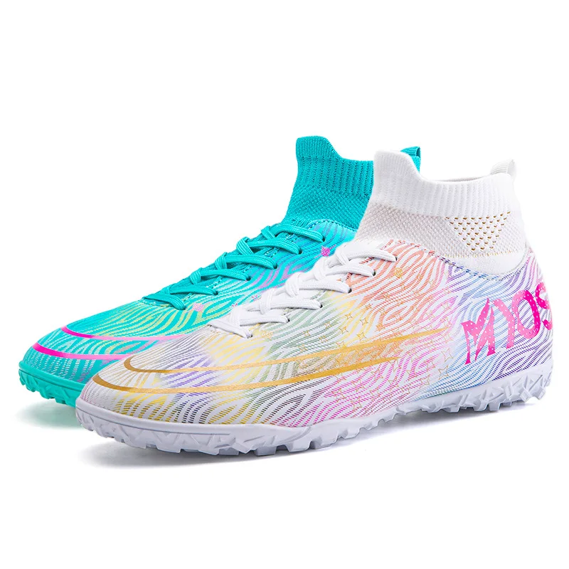 OEM ODM Hot Sale Football Shoes High Top Student Artificial Grass