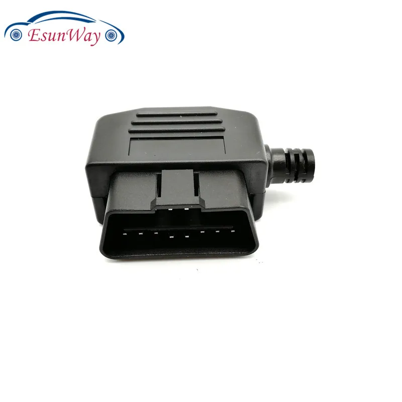 OBD OBDII 16Pin obd разъемов OBD2 16 контактный разъем корпус + линейная карта
