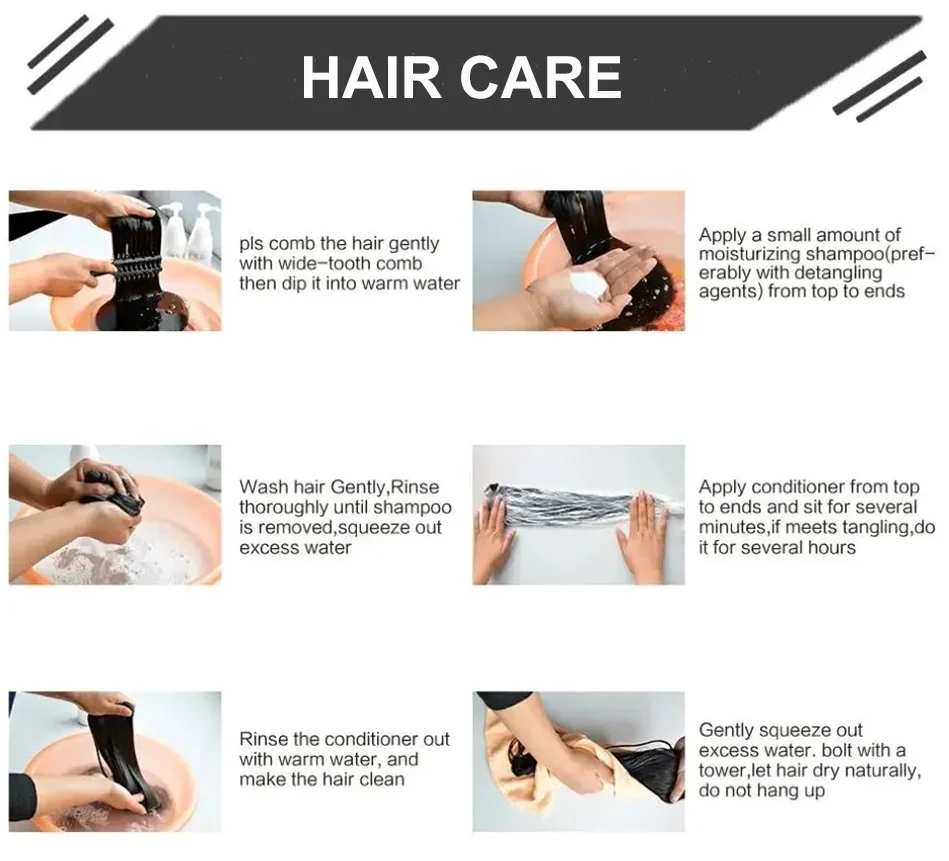 26 Inches Deep Wave Curly Brazilian Remy Hair Ponytail Extensions Clip Ins Natural Color_voghion.com