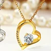 Stainless Steel Gold Heart Necklace