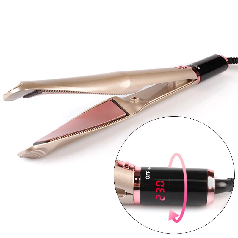 3D Floating Ceramic Plates Twisted Flat Iron Hair Straightener