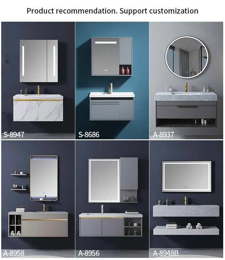 60 Inch Luxury Double Sink Basin Bathroom Vanity Cabinet Home Center ...