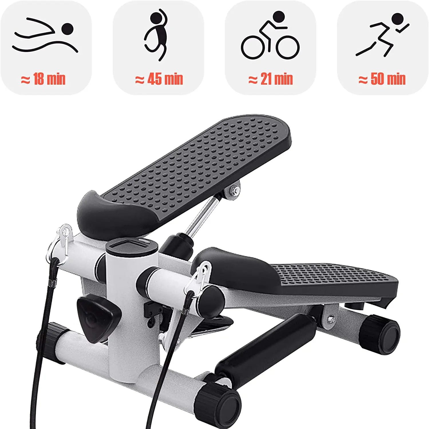 l0100 home mini stepper exercise machine aerobic fitness equipment stepper mini exercise stepper with resistance bands-3