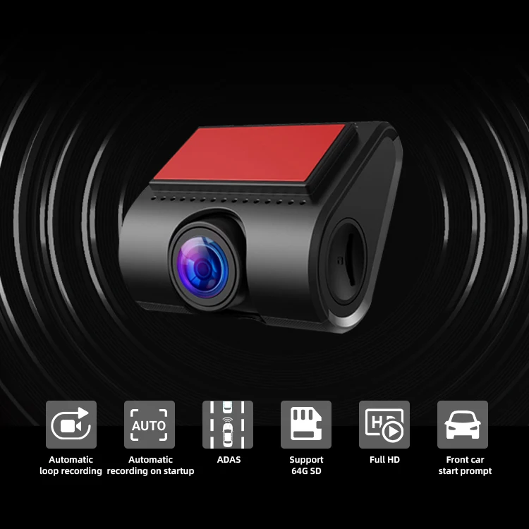 Metal Case Dash Cam Car USB DVR Drive Recorder 64GB Dash Cam 720P Black Box with 110° Wide Angle for Up-market