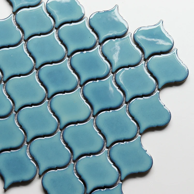 ブルーセラミックポーセリナルカラープールモザイクティレフスイミング