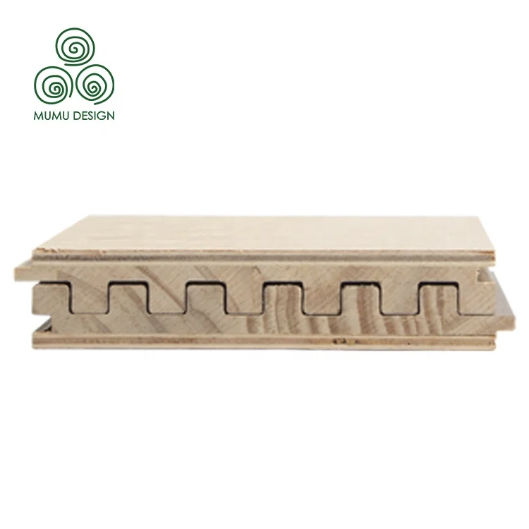Fluted PVC Wooden Cover Round European Style High Quality Decorative Solid Wood Wall Panel