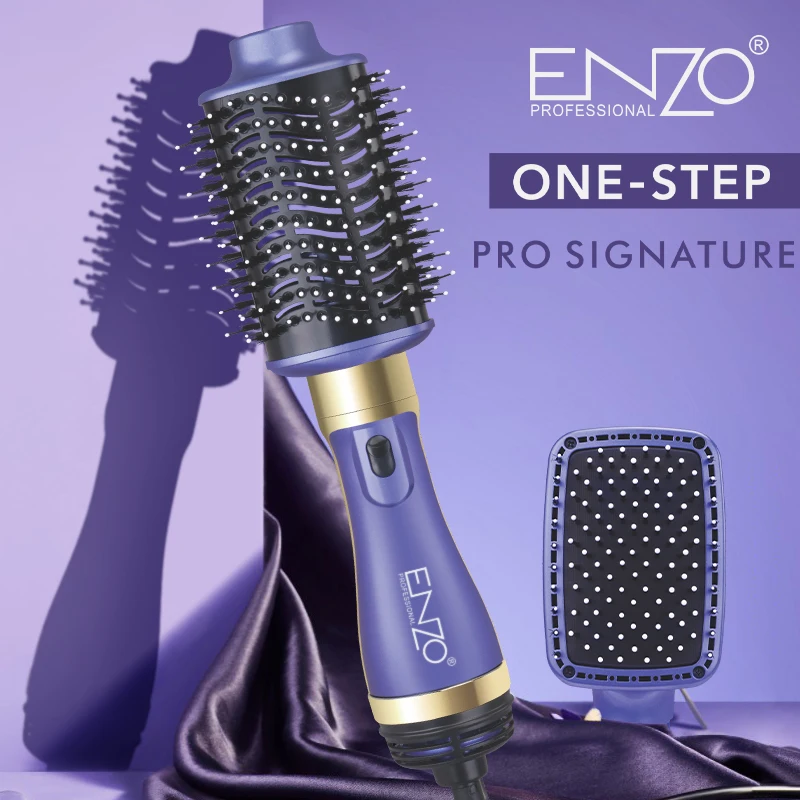 ENZO Professional Hot in One Step Blow Hair Dryer Straightener and  Styler Rotary Volumizer Electric Hot Air Brush