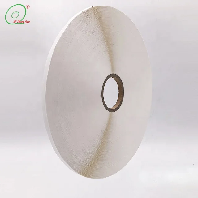 15MM White Pearlized Film Strong Adhesive Resealable Bag Sealing Tape with Double-oil Glue factory