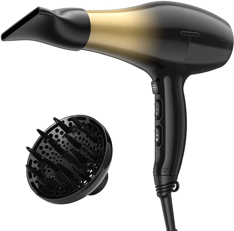 Amazon.com: Deogra Secador de pelo pequeño y compacto portátil de 1000 W,  mango plegable, 2 ajustes, difusor y concentrador, bolsa de almacenamiento,  doble voltaje, regalo para niños : Todo lo demás