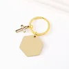 Gold hexagon cross rapeseed