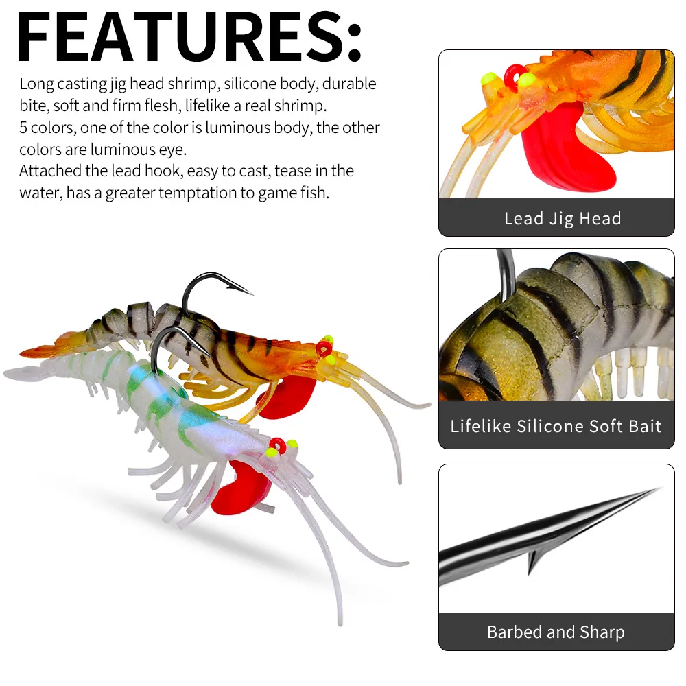 Shrimp Lure With Lifelike Action for Speckled Trout Redfish Flounder Snook Bass Freshwater and Saltwater Lures| Alibaba.com Shrimp Lure With Lifelike Action for Speckled Trout Redfish Flounder Snook Bass Freshwater and Saltwater Lures| Alibaba.com