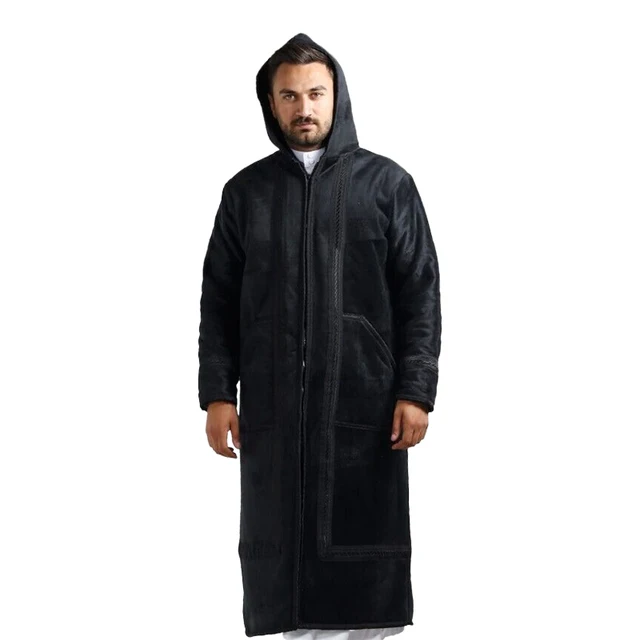 7061 hot selling good quality plus size embroidery zipper hood man's winter coat long jacket warm coat