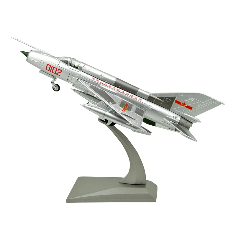 1/72 Scale Soviet MiG-21 'Fishbed' Jet Fighter Diecast Metal Model - Detailed Collectible Aircraft With Stand