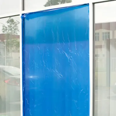 anti-scratch protective skin film  cheap price transparent color PE adhesive glass temporary protection film for window surface