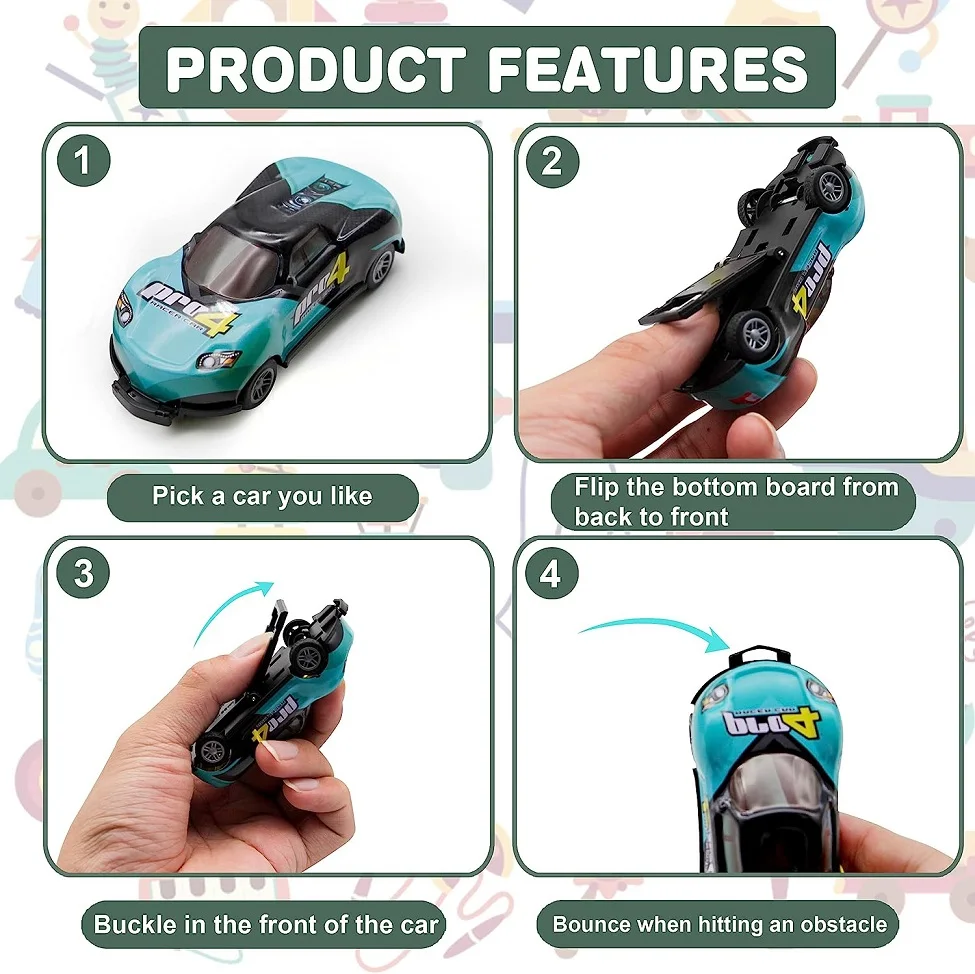 Mattel Disney Pixar Cars mini-véhicules, coffret 10 petites voitures miniatures, modèle aléatoire, jouet pour enfant, GKG08