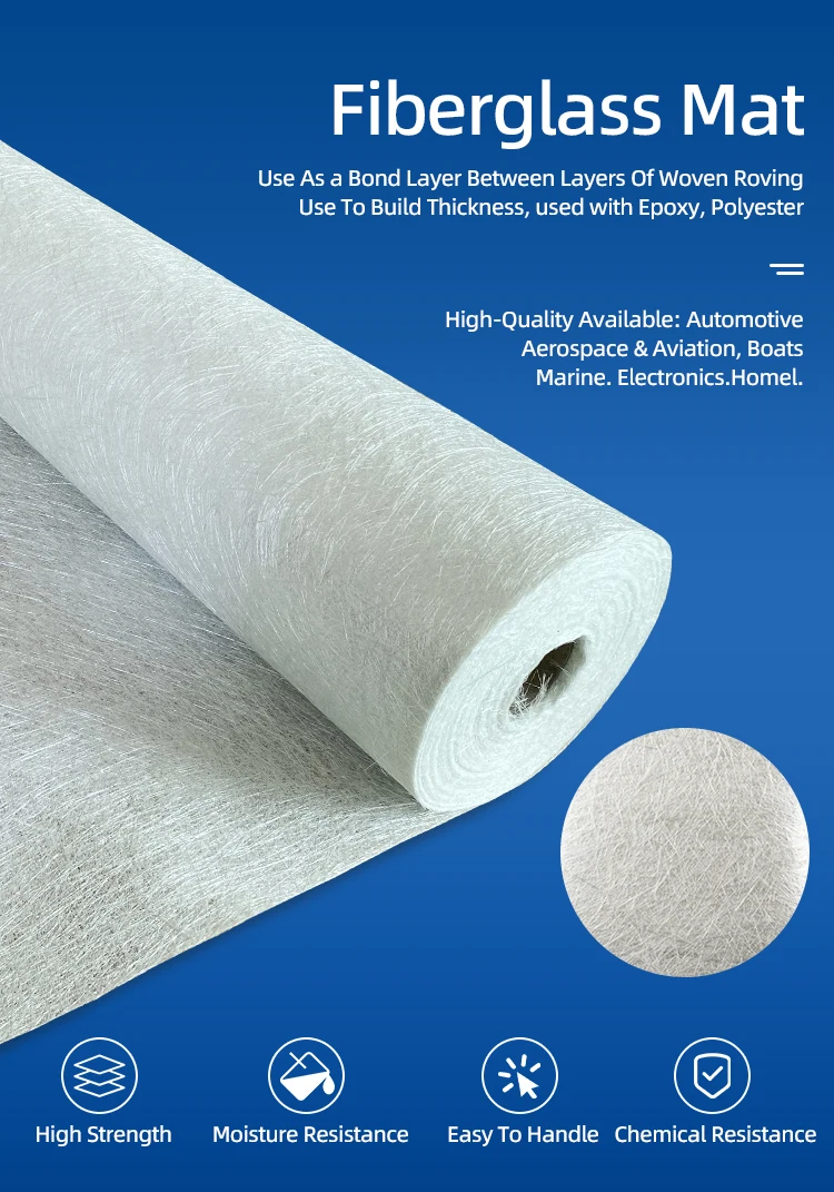 Fiberglass Chopped Strand Mat Hand Paste Molding Process Alkalifree