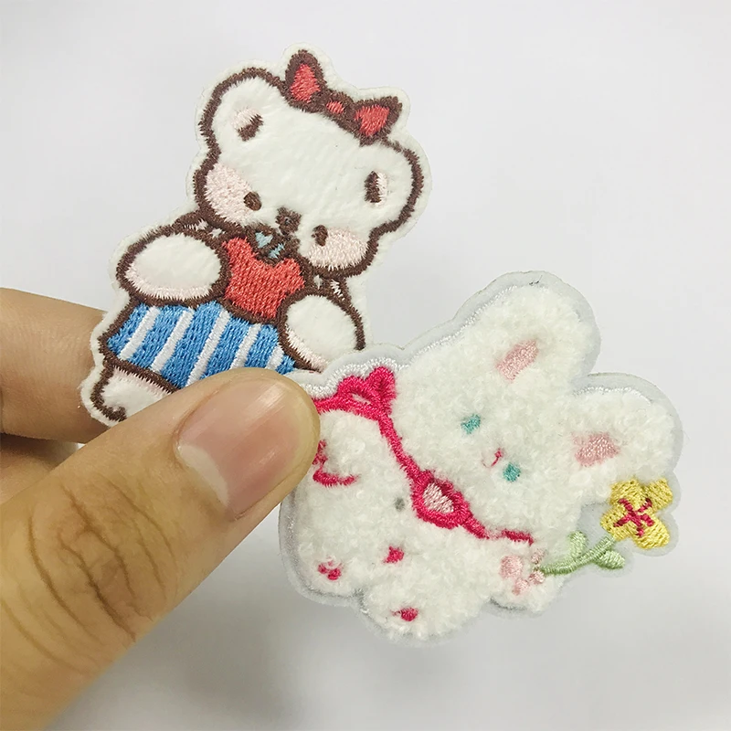 Embroidered Animal Shape Patches Tiger, Elephant, Panda, Owl Cute Patches Suitable for Children's Clothing
