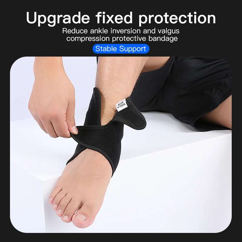Fashion Adjustable Pressurized Ankle Support Protector Basketball Anti Sprain Ankle Brace Compression Stabilizer Guard for Sport