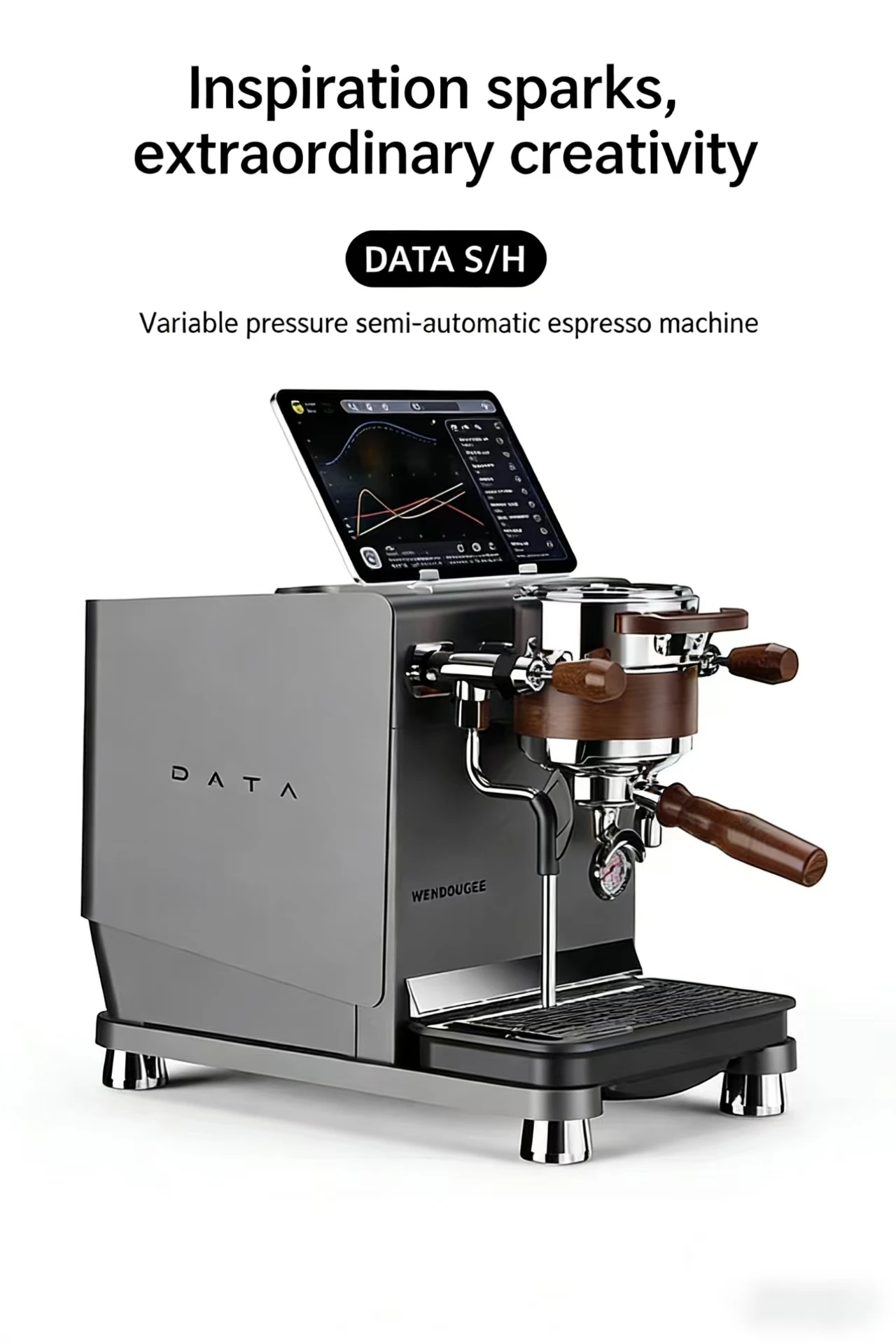 DATA Single Head Automatic Coffee Machine - Italian Iron Touch Screen