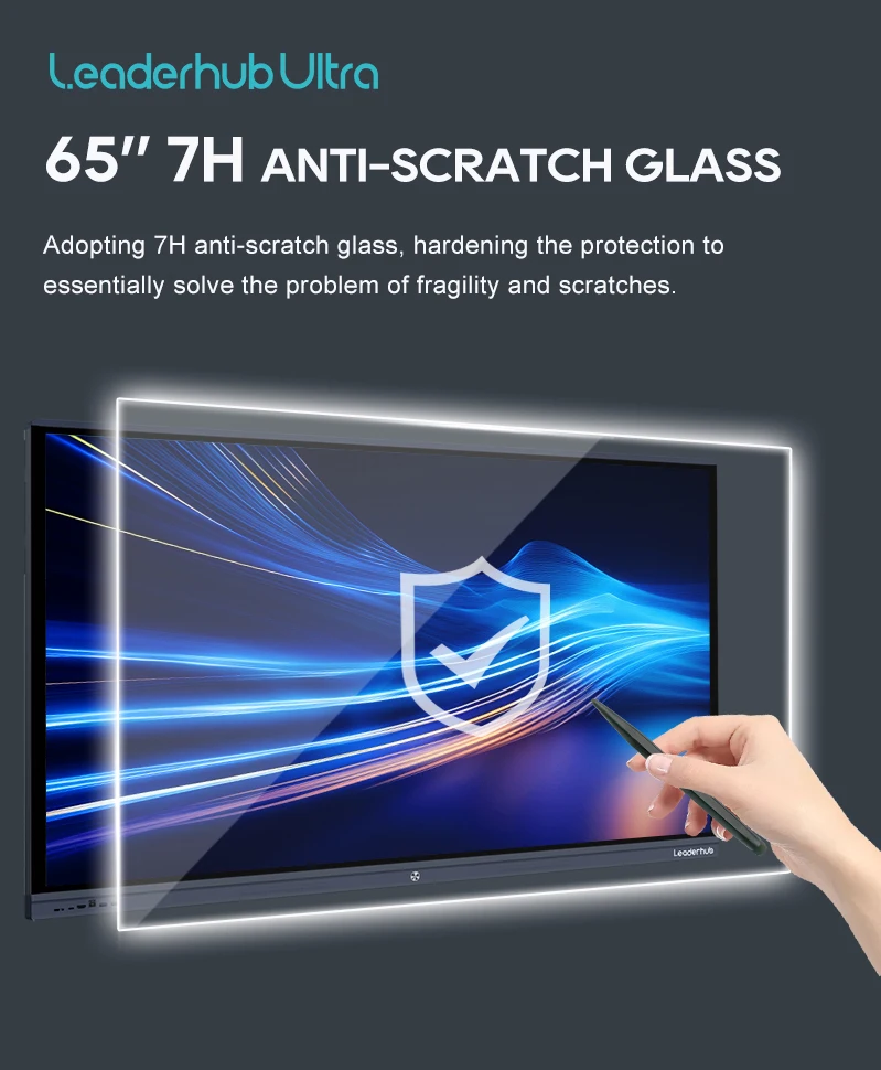 Leaderhub 65 Inch Interactive Touchscreen Display for Business