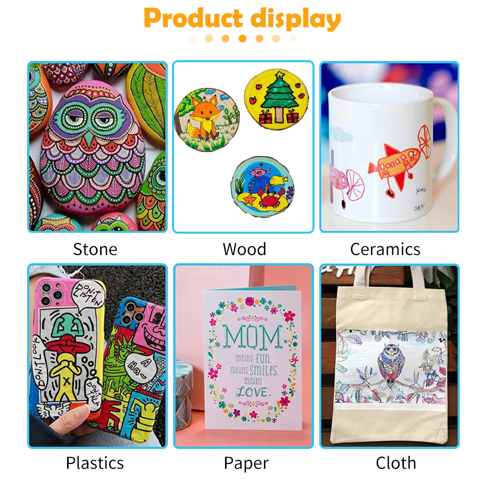 KHY 2023 USA Market Hot Sale Write Maker for Art Draw Car Toy Lettering Tip Eco Friendly Felt Children Color Acrylic Marker Pen