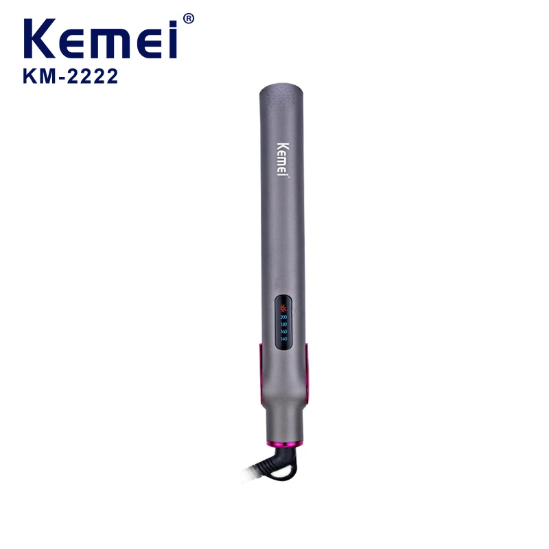 KEMEI Km-2222 مكواة فرد الشعر الكهربائية المسطحة Planchas De Cabello المهنية مشط ساخن مكواة فرد الشعر لوحة مستقيمة