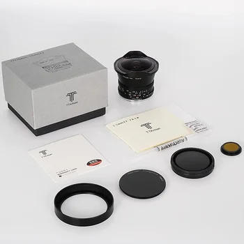 Ttartisan 7.5mm F2 Magnification Manual Focus Fisheye Camera Lens for Sony E Fuji X M43 N Ikon Z Camera with ND 1000 Filter product image