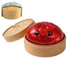 Golden pink big steamed bun
