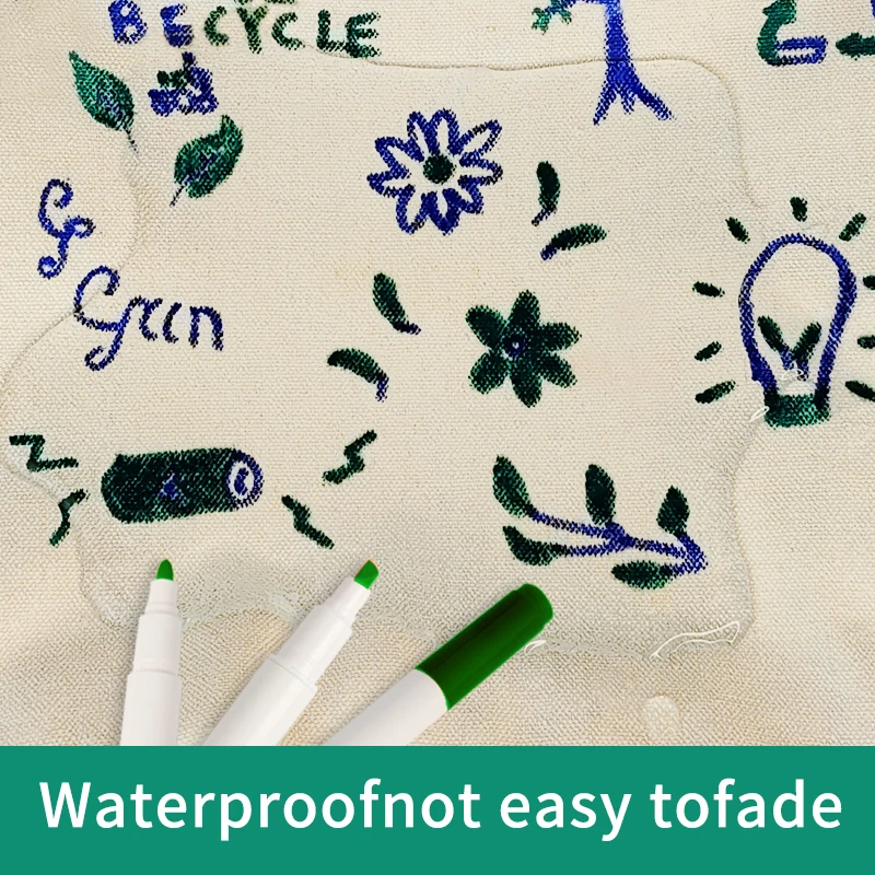 Горячая Распродажа двойной наконечник цветная печать на наборе футболка и текстиль набор искусство для ткани одежды Перманентный маркер ручка