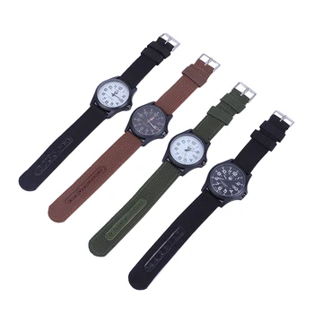 High Quality Braided Nylon Belt Casual Watches Men Sport Watch Wrist Watches For Men