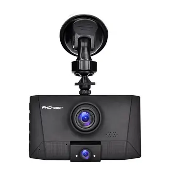 Car Dvr Camera 4 Inch FHD 1080P Dashcam Dual Lens Dashcam Front and Back Video Recorder Night Vision Auto Dash Cam