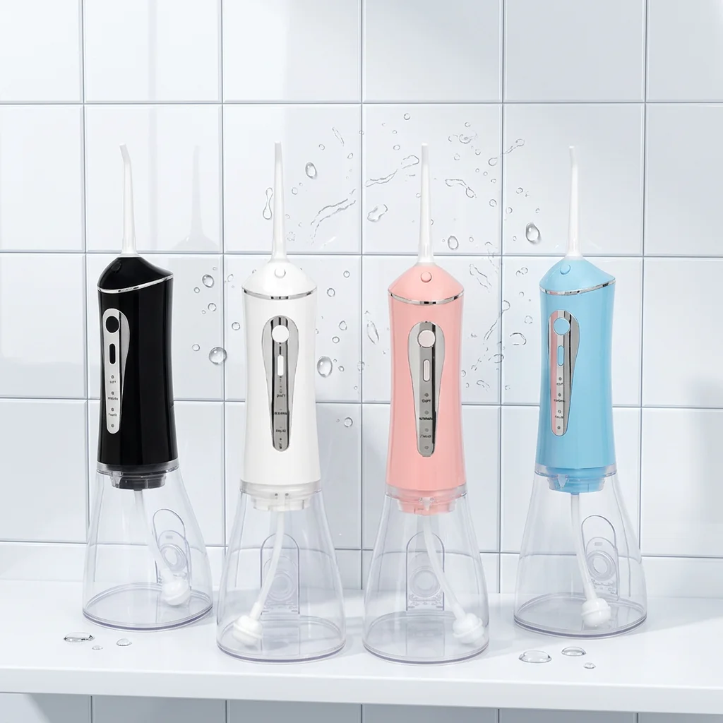 Water Flosser Portable IPX7 Waterproof for with Detachable Water Tank Rechargeable Type-C Clean & Rinse