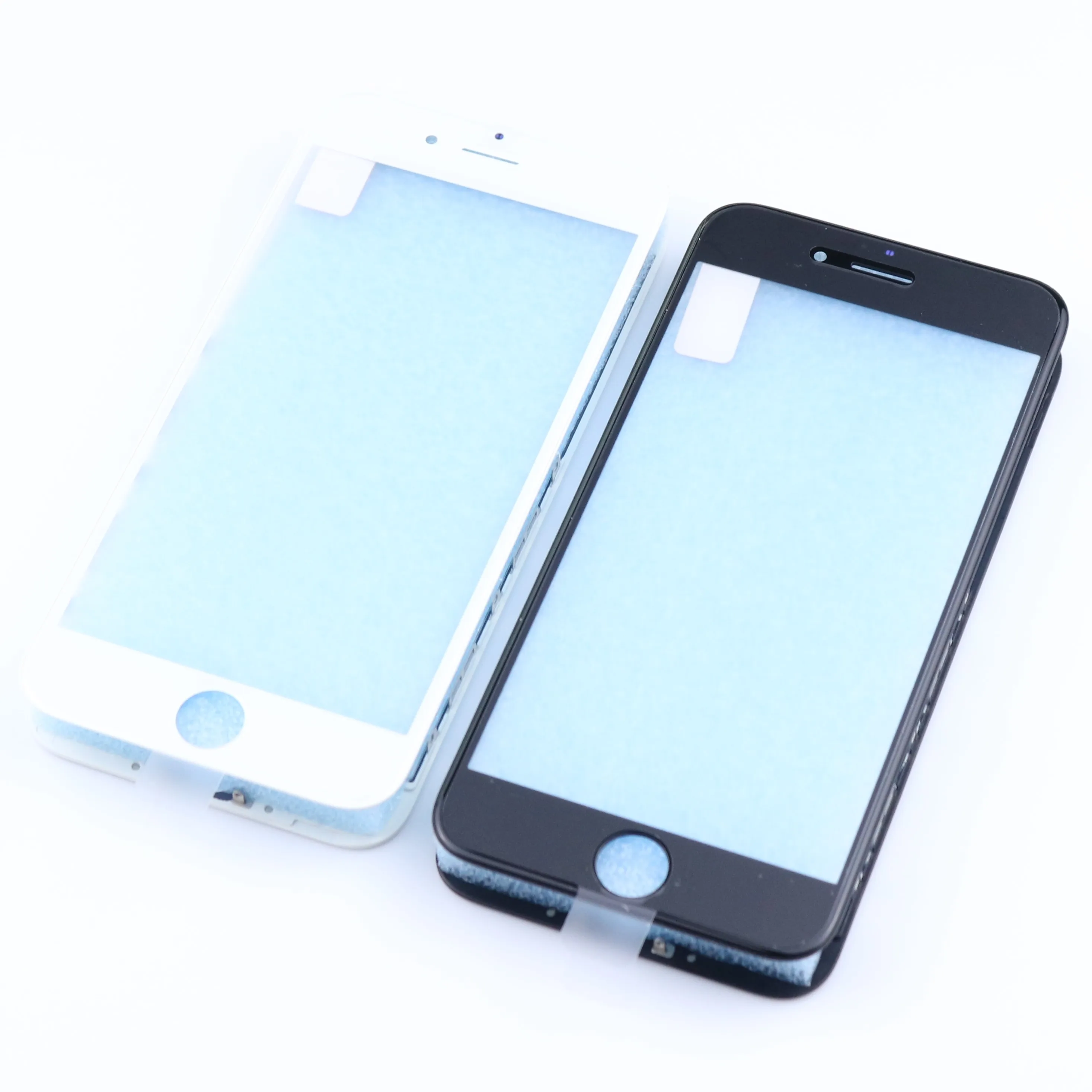 LCD Touch Screen Refurbishing Assembly Repair Replacement Parts of 3 in 1 Glass with OCA and Frame for iPhone 7g 7plus 8g 8Plus
