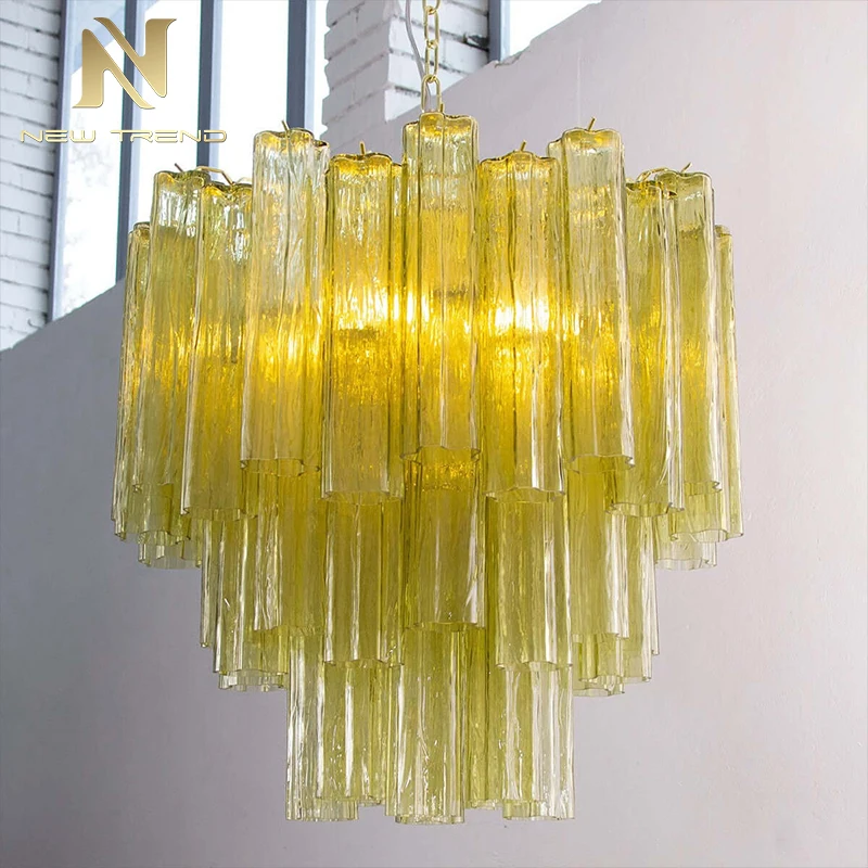 CPL-444 Custom French Vintage Murano Glass Chandelier Glass Suspension Lighting for Hotel Lobby