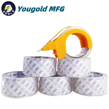 Factory Wholesale Crystal Transparent Clear Packing Tape HD Super Visible Printed Tape