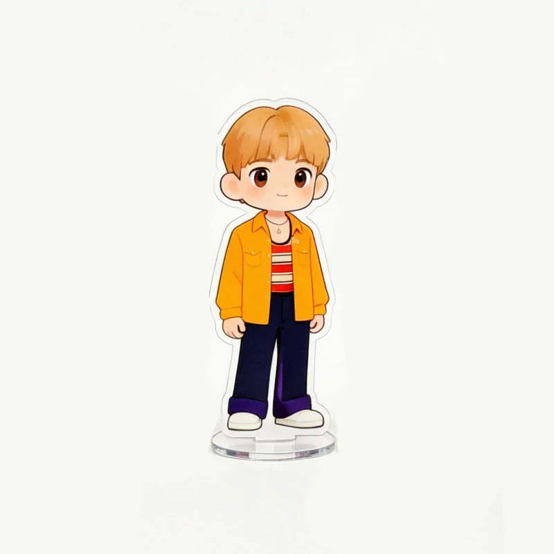 6CM KPOP JIMIN JUNGKOOK JIN Cartoon Acrylic Stand Figure TAEHYUNG