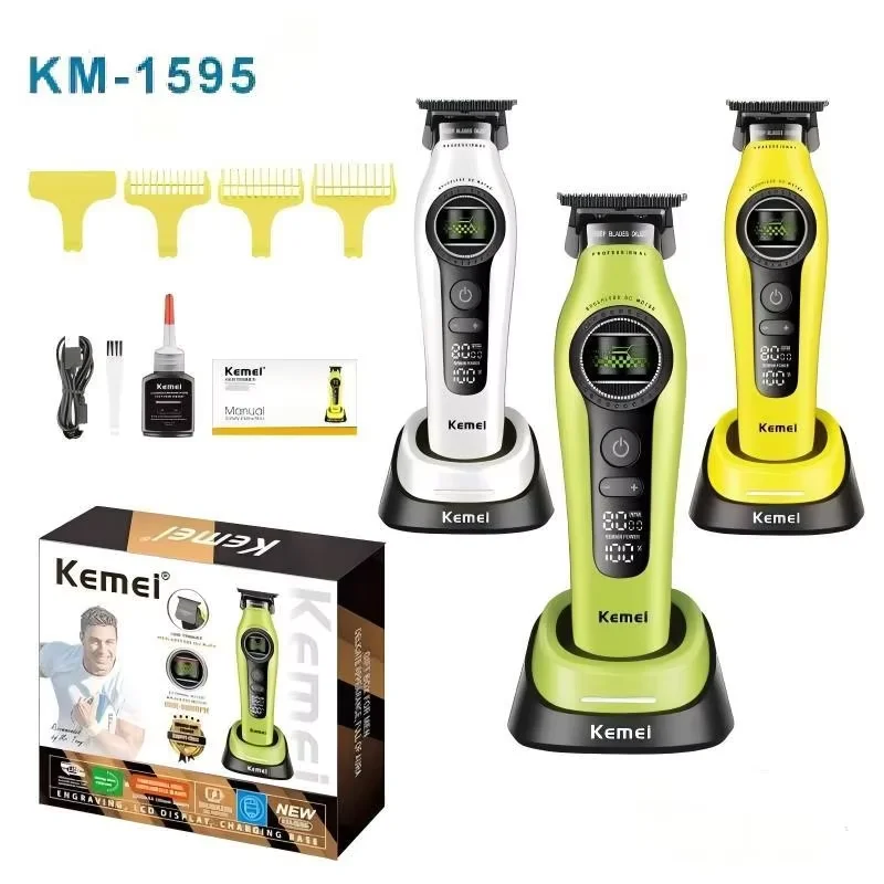 Kemei Km-1595 Outer Motor Rotor Bldc Detail Trimmer New Design