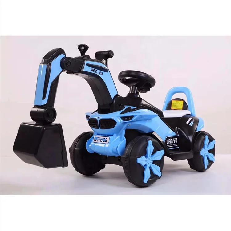 2022 Factory Cheap Price 2 in 1 Child Ride on Car Toy Mini Baby Excavator for Kids